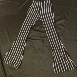 Bell bottom pants ( black & white)